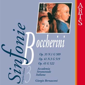 Boccherini: Sinfonie No. 1, Op. 35, Op. 45 & Op. 41, Vol. 3